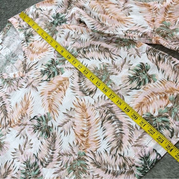 J. Jill Love Linen Flounce Sleeve Blouse - Picture 8 of 9